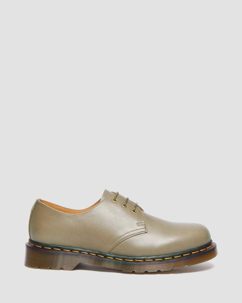 Zapatos Dr Martens 1461 Carrara Cuero Oxford Shoes (Carrara) Verde Oliva | KN22-B4WA