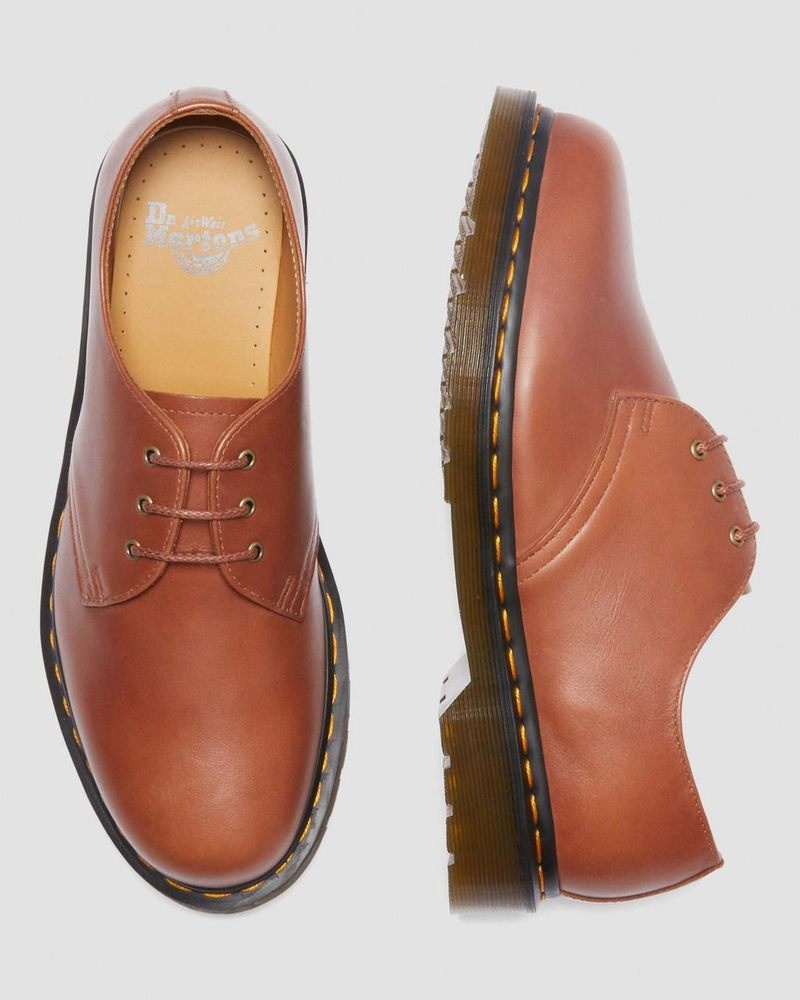 Zapatos Dr Martens 1461 Carrara Cuero Oxford Shoes (Carrara) Saddle Tan | IH31-L6AB