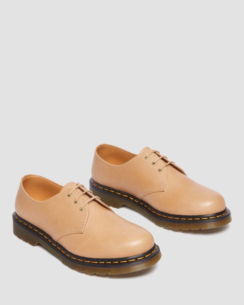 Zapatos Dr Martens 1461 Carrara Cuero Oxford Shoes (Carrara) Beige | BK33-U7QY