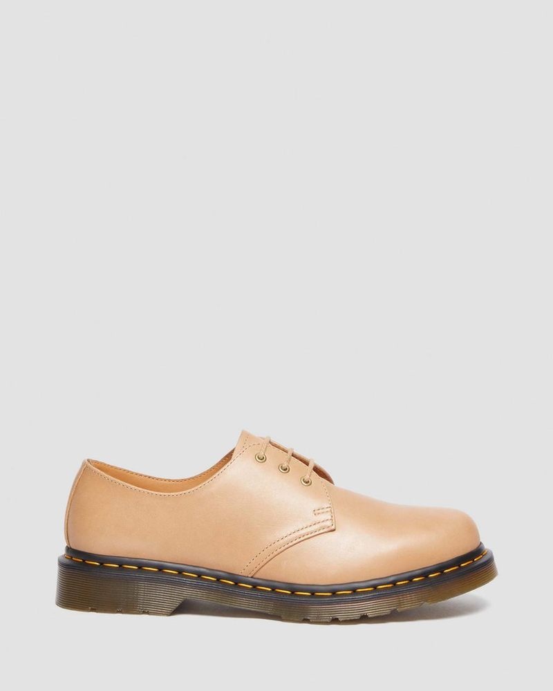 Zapatos Dr Martens 1461 Carrara Cuero Oxford Shoes (Carrara) Beige | BK33-U7QY