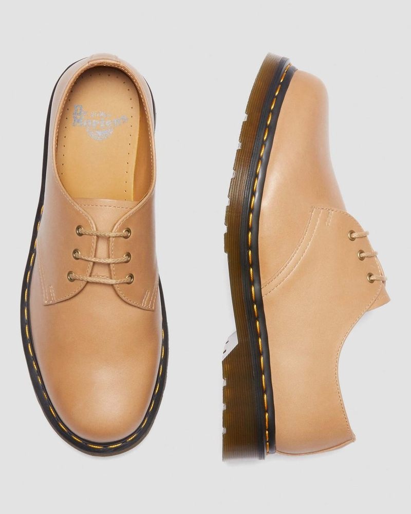 Zapatos Dr Martens 1461 Carrara Cuero Oxford Shoes (Carrara) Beige | BK33-U7QY