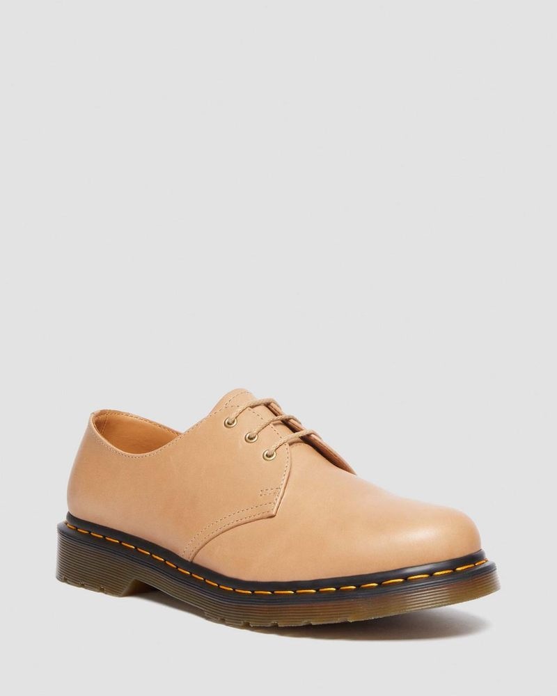 Zapatos Dr Martens 1461 Carrara Cuero Oxford Shoes (Carrara) Beige | BK33-U7QY