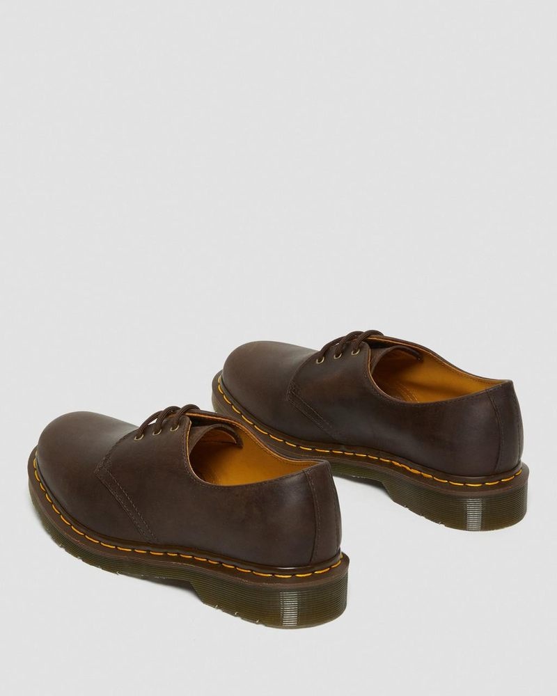 Zapatos Dr Martens 1461 Crazy Horse Cuero Oxford Shoes (Crazy Horse) Marrones | YK16-N5VI