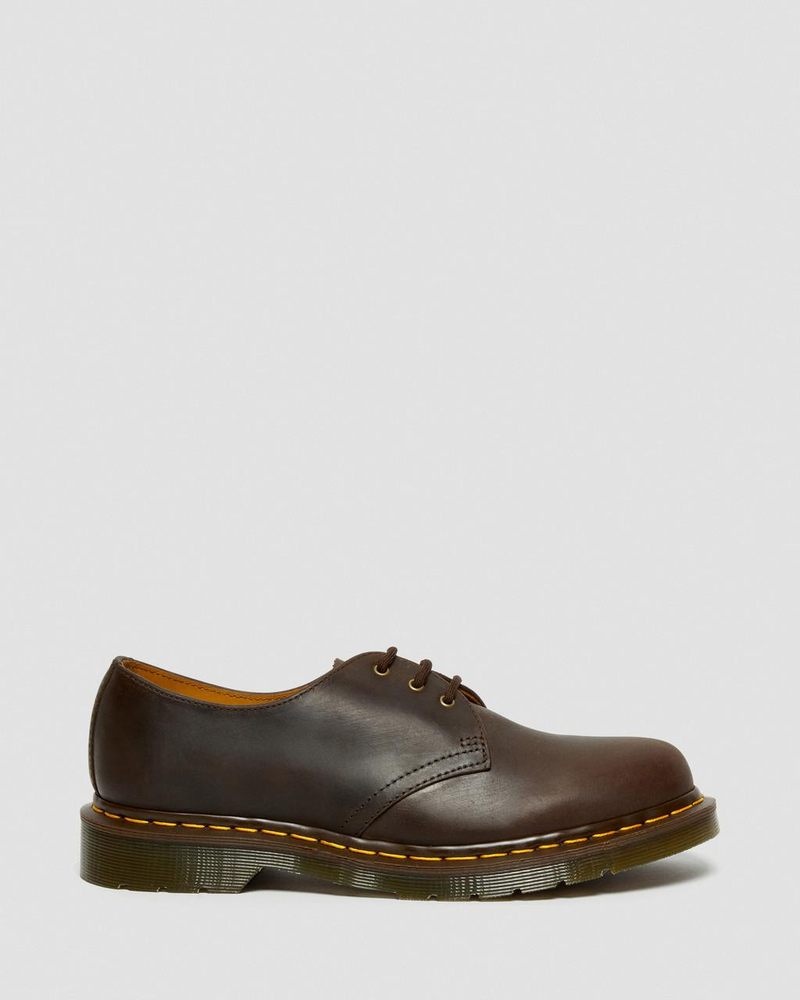 Zapatos Dr Martens 1461 Crazy Horse Cuero Oxford Shoes (Crazy Horse) Marrones | YK16-N5VI