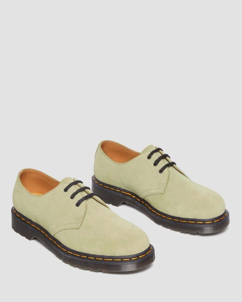 Zapatos Dr Martens 1461 Gamuza Oxford Shoes (E.H.Gamuza) Verde Oliva | LM47-U4FJ