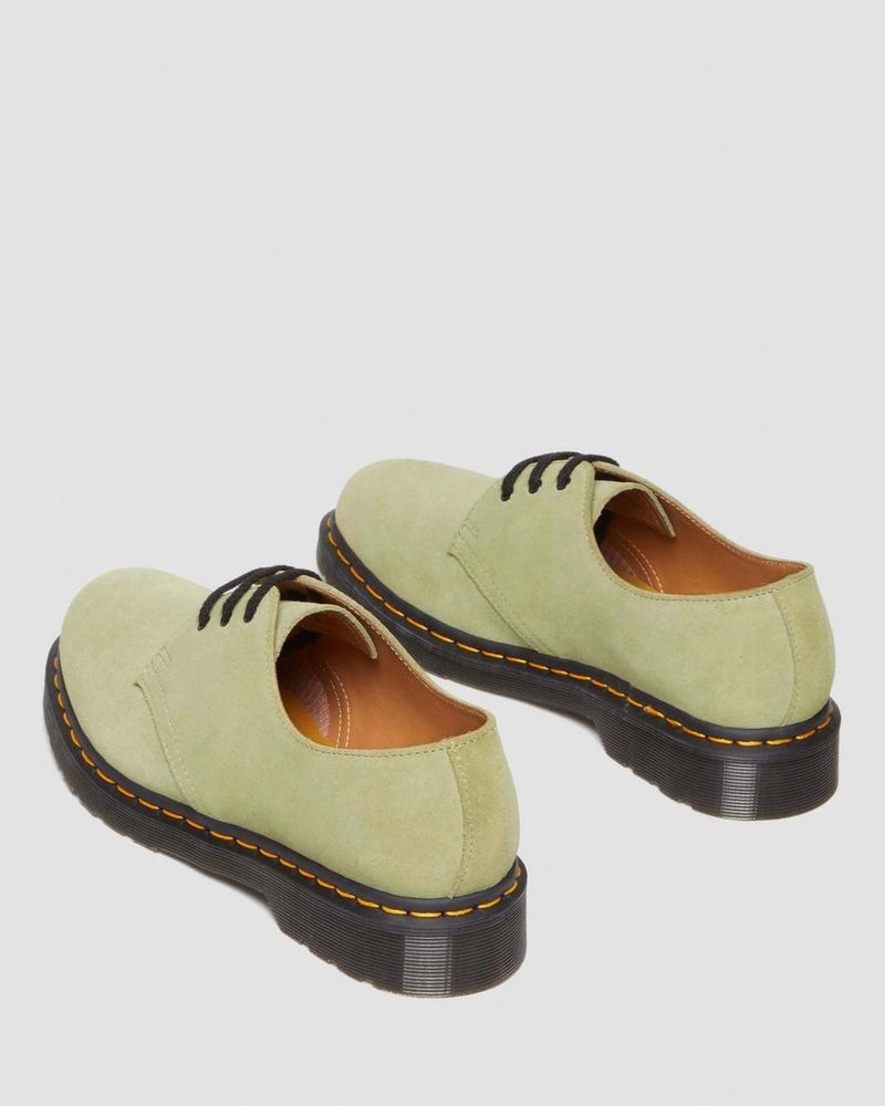 Zapatos Dr Martens 1461 Gamuza Oxford Shoes (E.H.Gamuza) Verde Oliva | LM47-U4FJ