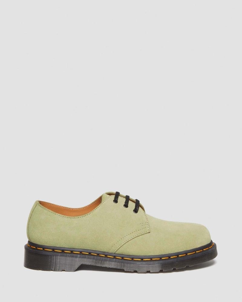 Zapatos Dr Martens 1461 Gamuza Oxford Shoes (E.H.Gamuza) Verde Oliva | LM47-U4FJ