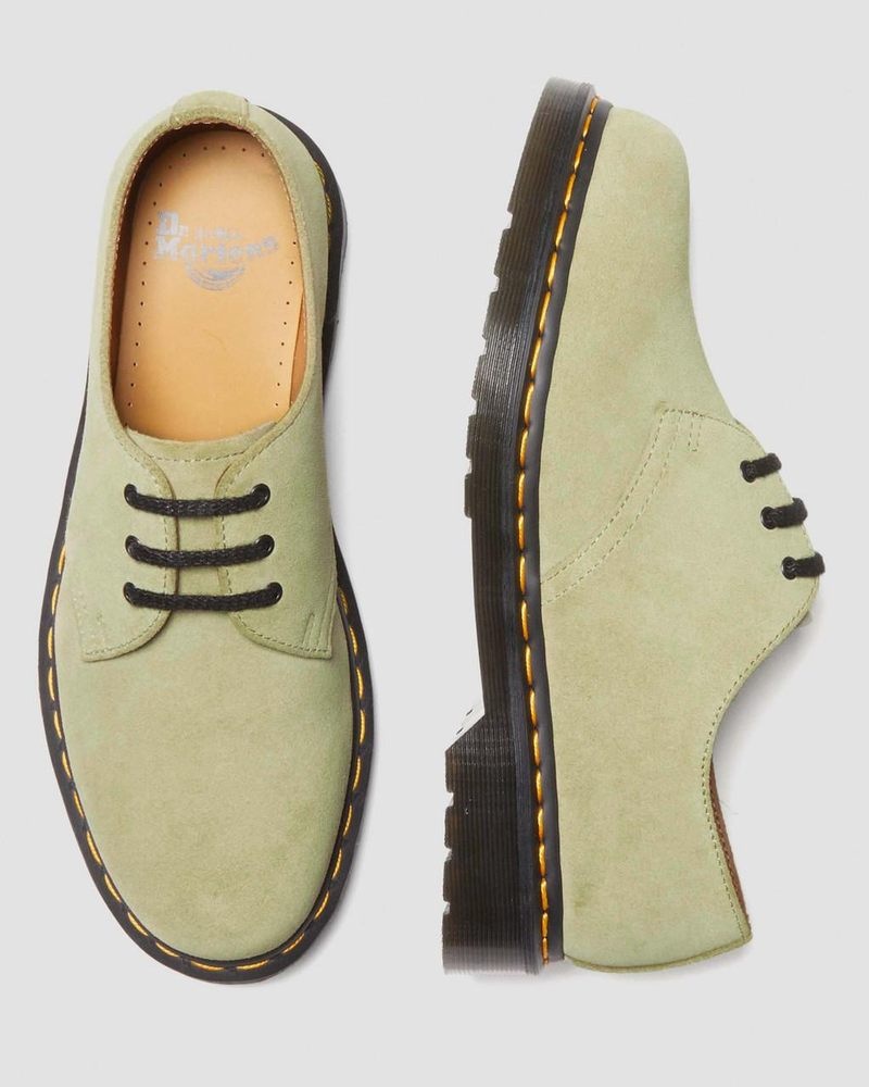 Zapatos Dr Martens 1461 Gamuza Oxford Shoes (E.H.Gamuza) Verde Oliva | LM47-U4FJ