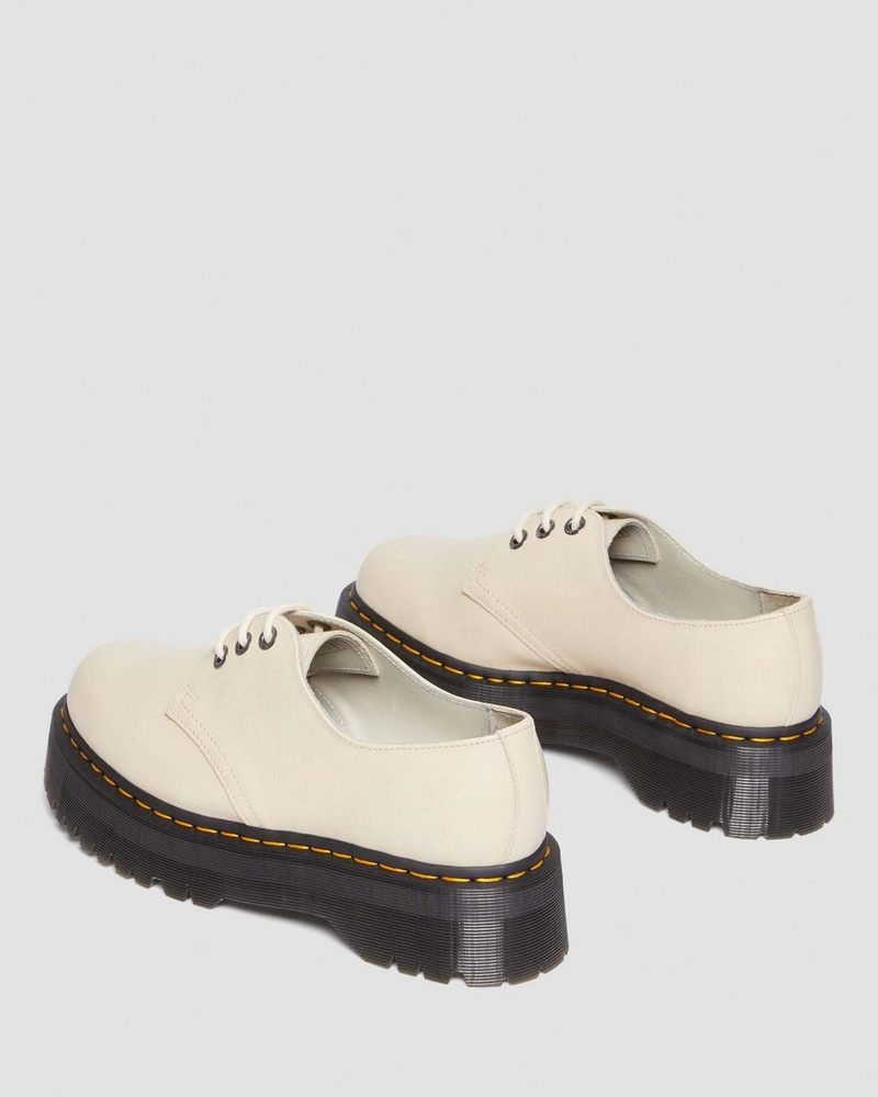 Zapatos Dr Martens 1461 II Pisa Cuero Plataforma Shoes (Pisa) Beige | YY38-M5VO