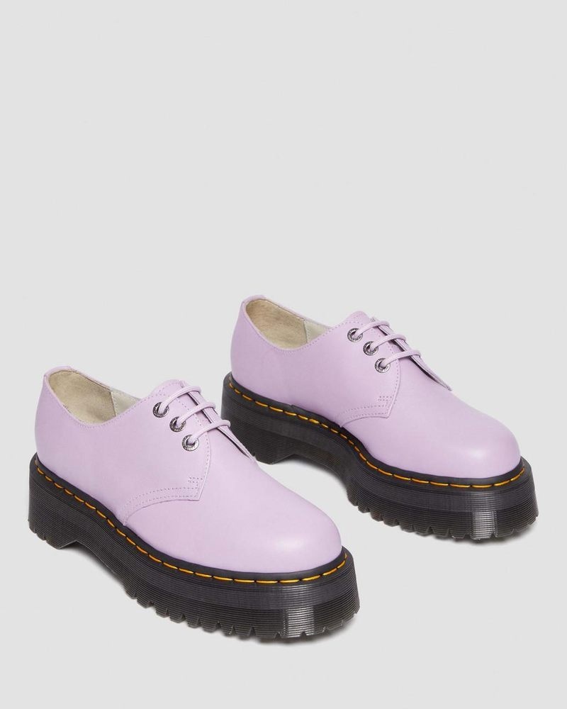 Zapatos Dr Martens 1461 II Pisa Cuero Plataforma Shoes (Pisa) Lilac | UQ18-Z1VZ