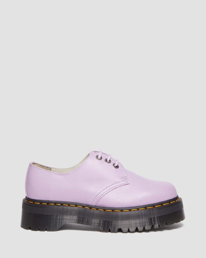 Zapatos Dr Martens 1461 II Pisa Cuero Plataforma Shoes (Pisa) Lilac | UQ18-Z1VZ