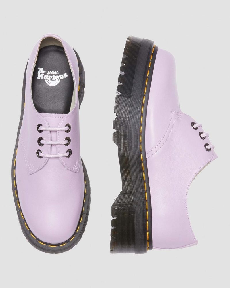 Zapatos Dr Martens 1461 II Pisa Cuero Plataforma Shoes (Pisa) Lilac | UQ18-Z1VZ