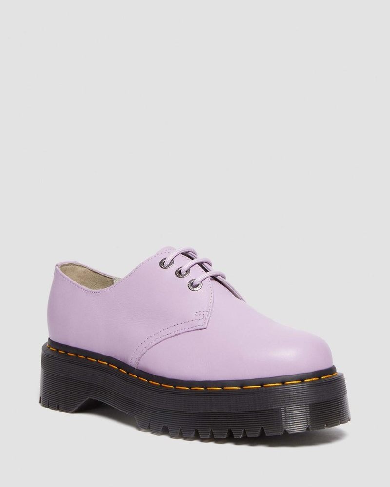 Zapatos Dr Martens 1461 II Pisa Cuero Plataforma Shoes (Pisa) Lilac | UQ18-Z1VZ