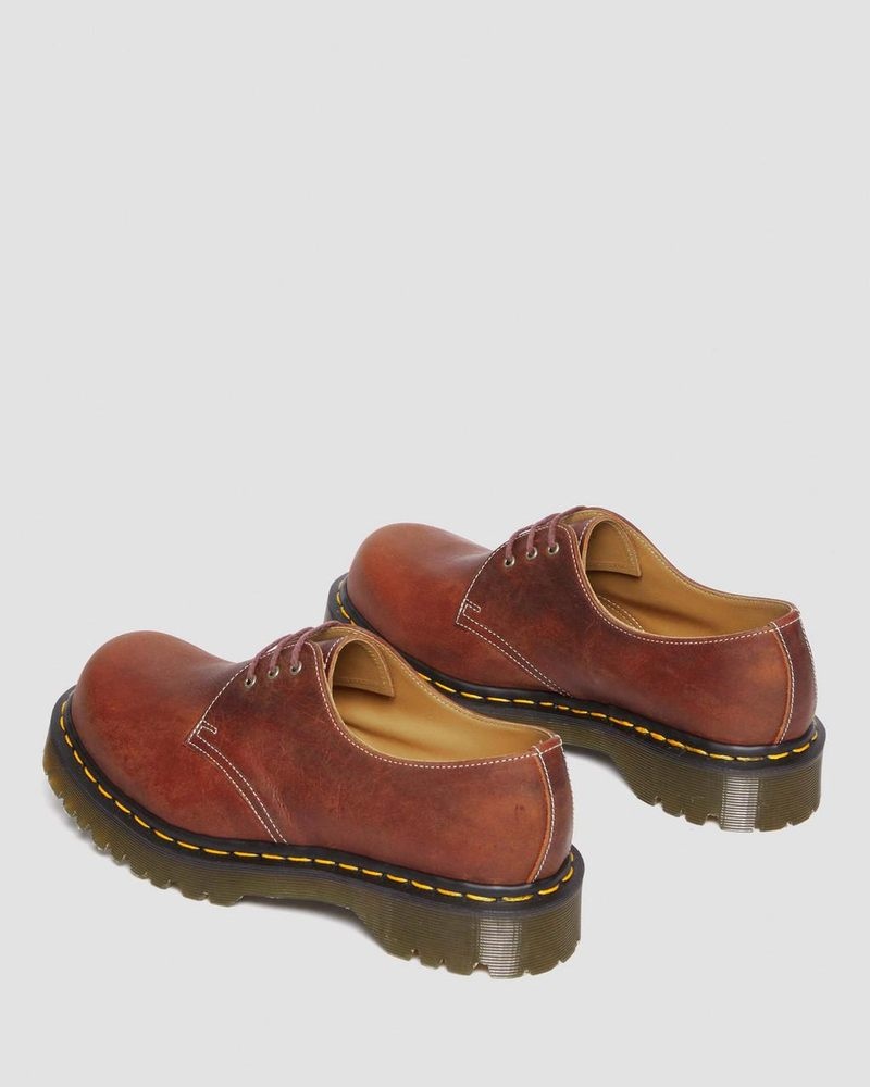 Zapatos Dr Martens 1461 Made in England Heritage Cuero Oxford Shoes Heritage Tan | QO38-M7MU