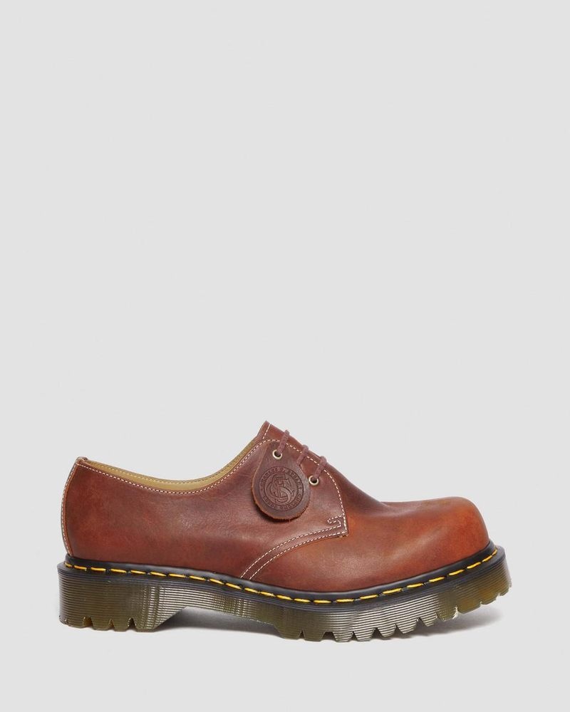 Zapatos Dr Martens 1461 Made in England Heritage Cuero Oxford Shoes Heritage Tan | QO38-M7MU