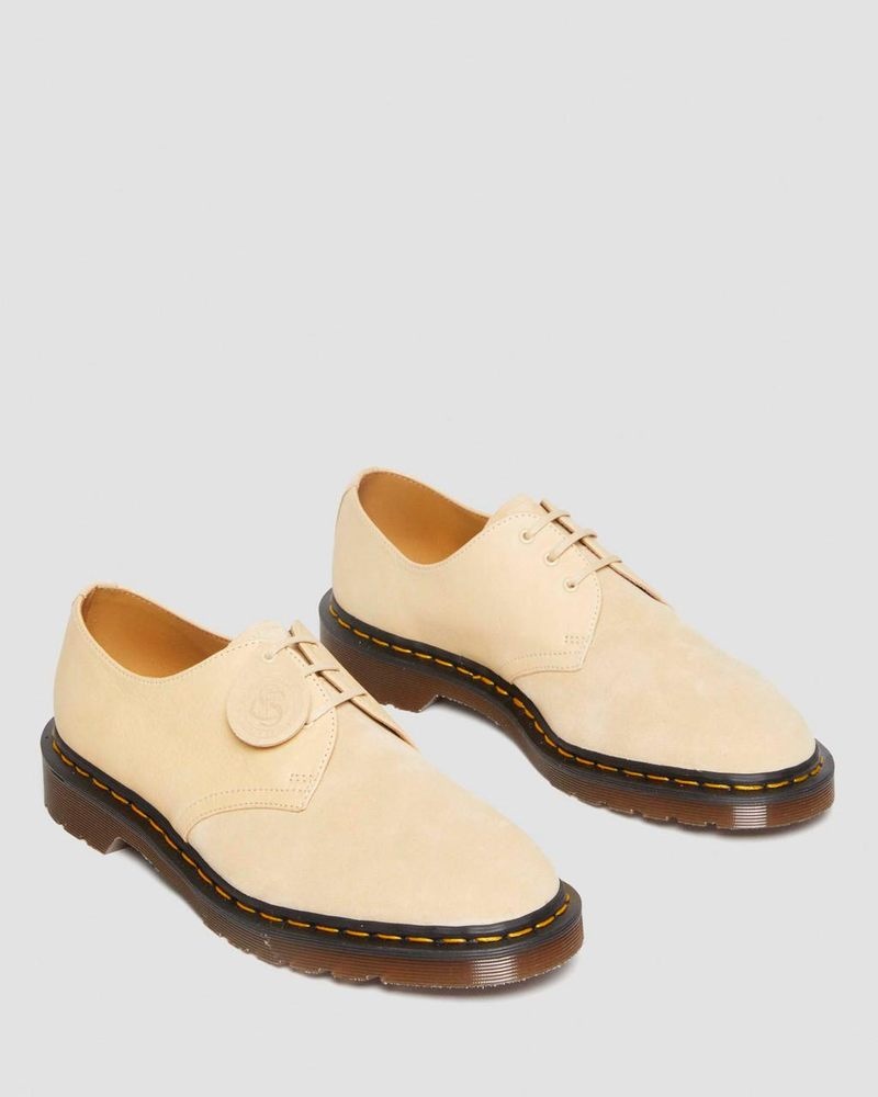 Zapatos Dr Martens 1461 Made in England Gamuza Oxford Shoes (Reverse Grain Gamuza) Moutarde | HR74-U4IW