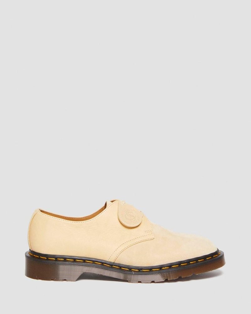 Zapatos Dr Martens 1461 Made in England Gamuza Oxford Shoes (Reverse Grain Gamuza) Moutarde | MX73-D3BB