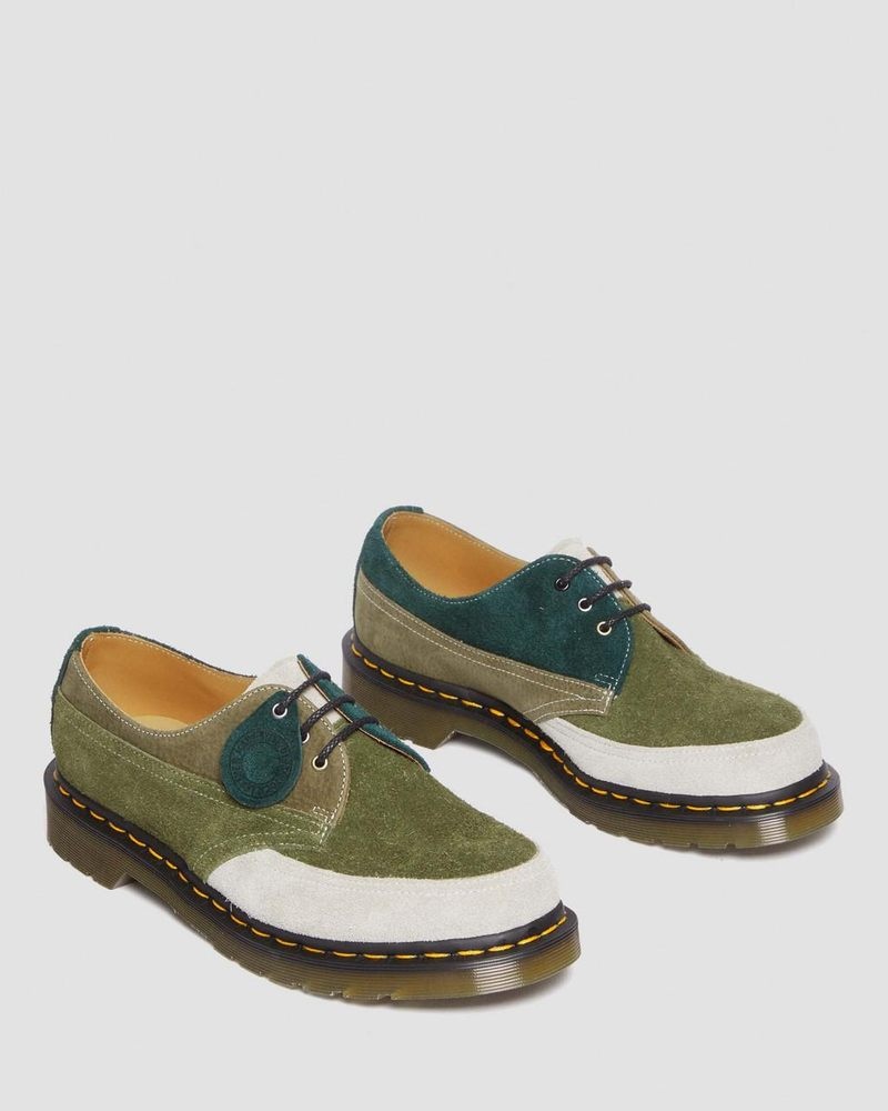 Zapatos Dr Martens 1461 Made in England Deadstock Cuero Oxford Shoes (Quilon + Gamuza) Multi | KU53-Z7LX