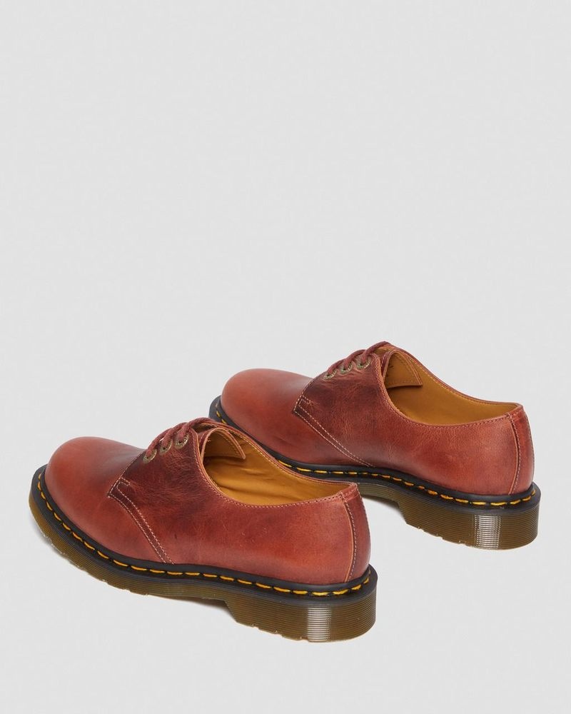 Zapatos Dr Martens 1461 Made in England Denver Cuero Oxford Shoes (Denver Veg Tan) Marrones | YA04-V3HJ