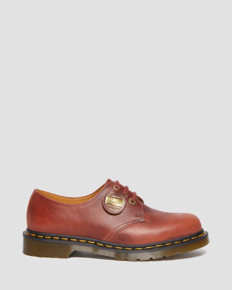 Zapatos Dr Martens 1461 Made in England Denver Cuero Oxford Shoes (Denver Veg Tan) Marrones | YA04-V3HJ