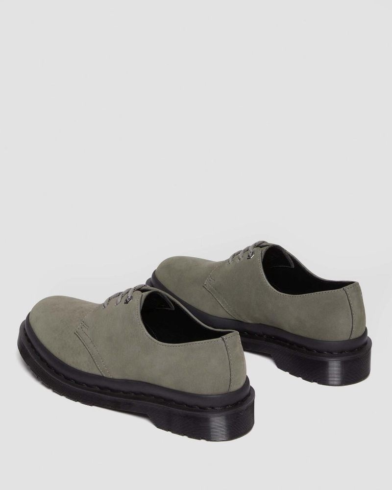 Zapatos Dr Martens 1461 Milled Nubuck Oxford Shoes (Milled Nubuck Wp) Gris | VS40-O8JJ