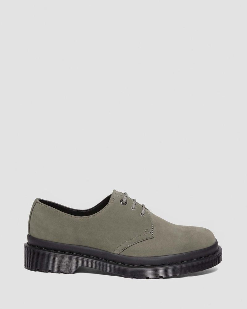 Zapatos Dr Martens 1461 Milled Nubuck Oxford Shoes (Milled Nubuck Wp) Gris | VS40-O8JJ