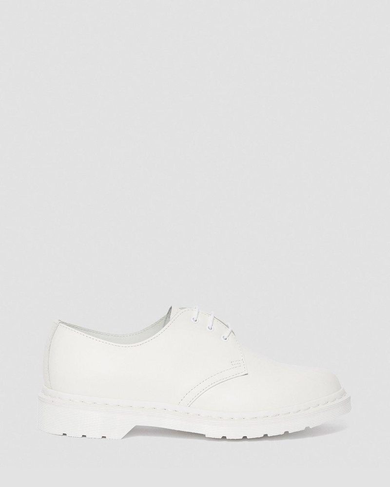 Zapatos Dr Martens 1461 Mono Smooth Cuero Oxford Shoes (Smooth Cuero) Blancas | EO63-C5YE