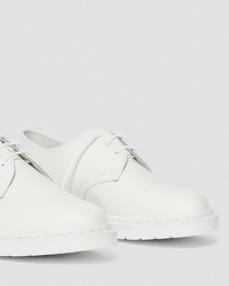 Zapatos Dr Martens 1461 Mono Smooth Cuero Oxford Shoes (Smooth Cuero) Blancas | EO63-C5YE