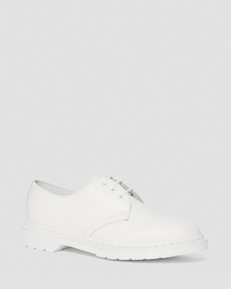 Zapatos Dr Martens 1461 Mono Smooth Cuero Oxford Shoes (Smooth Cuero) Blancas | EO63-C5YE