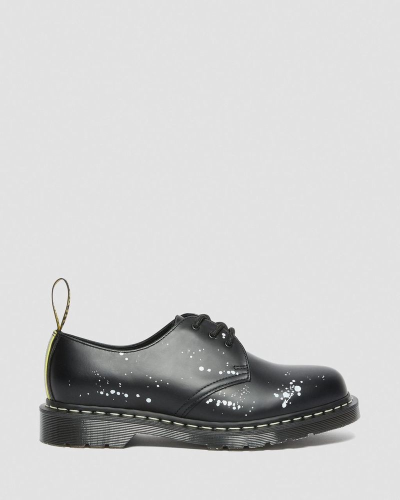 Zapatos Dr Martens 1461 Neighborhood Smooth Cuero Oxford Shoes (Smooth Cuero) Negras | AJ66-F6CQ