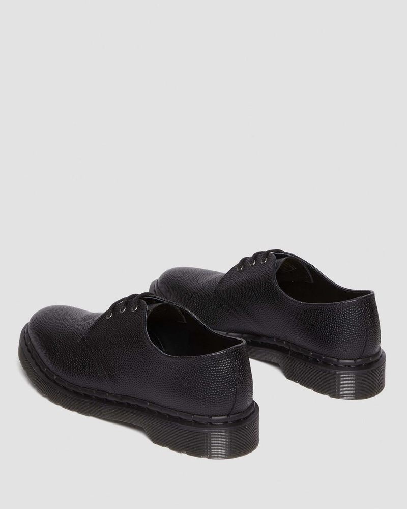 Zapatos Dr Martens 1461 Pebble Grain Cuero Oxford Shoes (Atlas Pebble Grain) Negras | AE66-O6JT