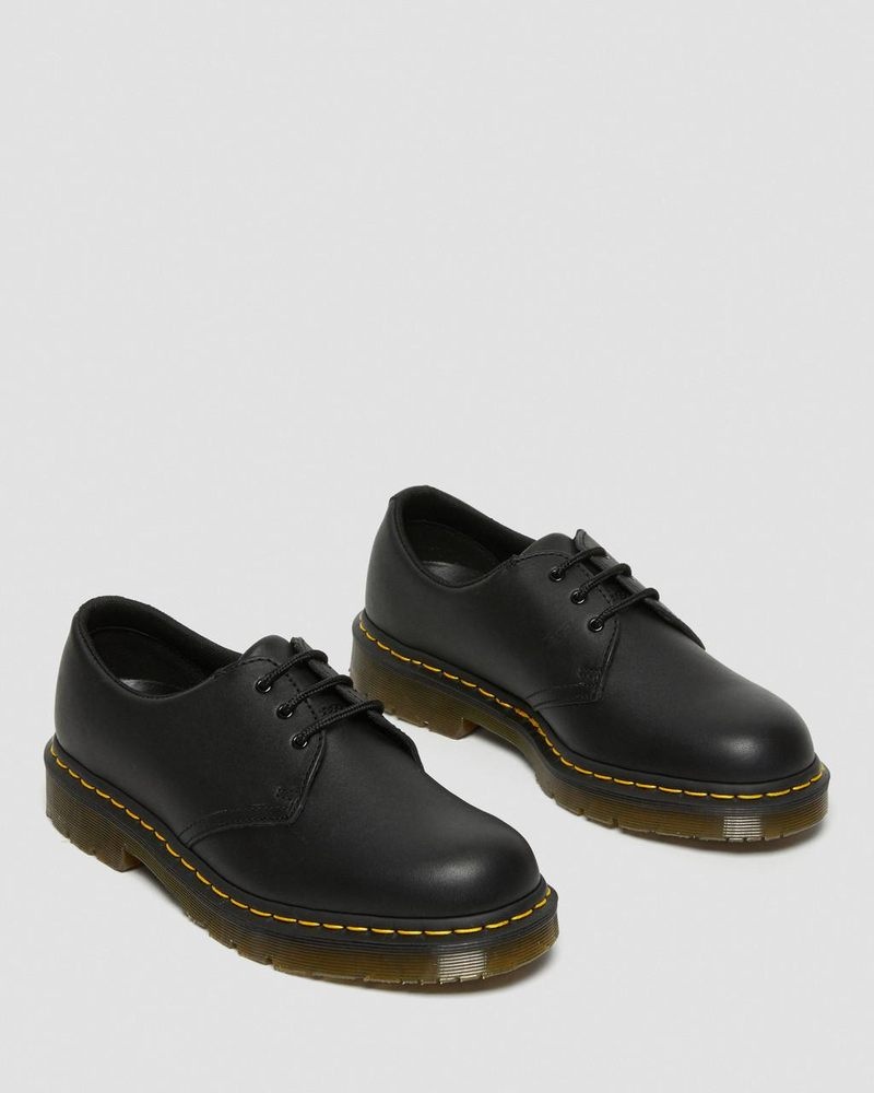 Zapatos Dr Martens 1461 Slip Resistant Cuero Oxford Shoes (Industrial Full Grain) Negras | PE83-D5JB