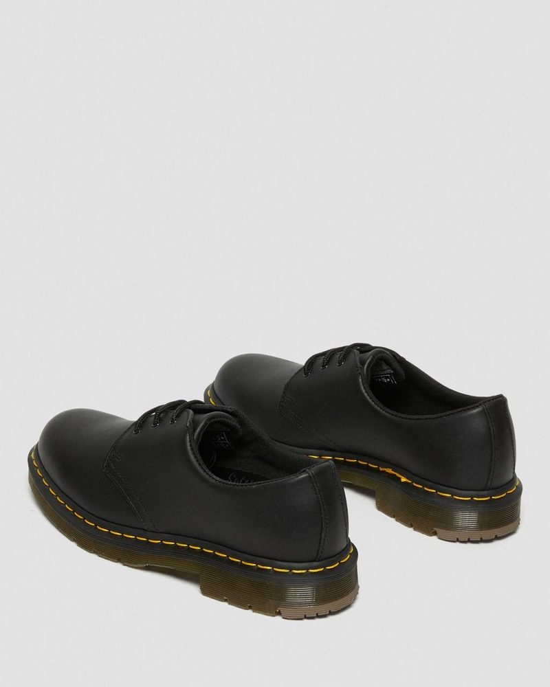 Zapatos Dr Martens 1461 Slip Resistant Cuero Oxford Shoes (Industrial Full Grain) Negras | PE83-D5JB