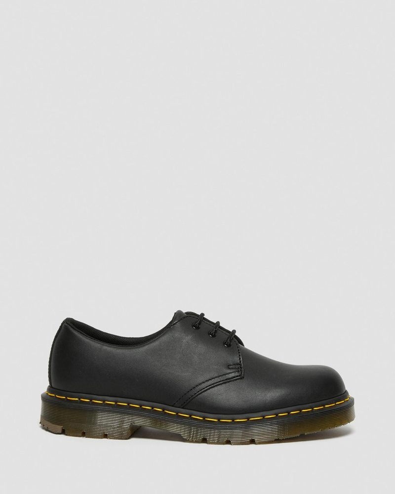 Zapatos Dr Martens 1461 Slip Resistant Cuero Oxford Shoes (Industrial Full Grain) Negras | PE83-D5JB