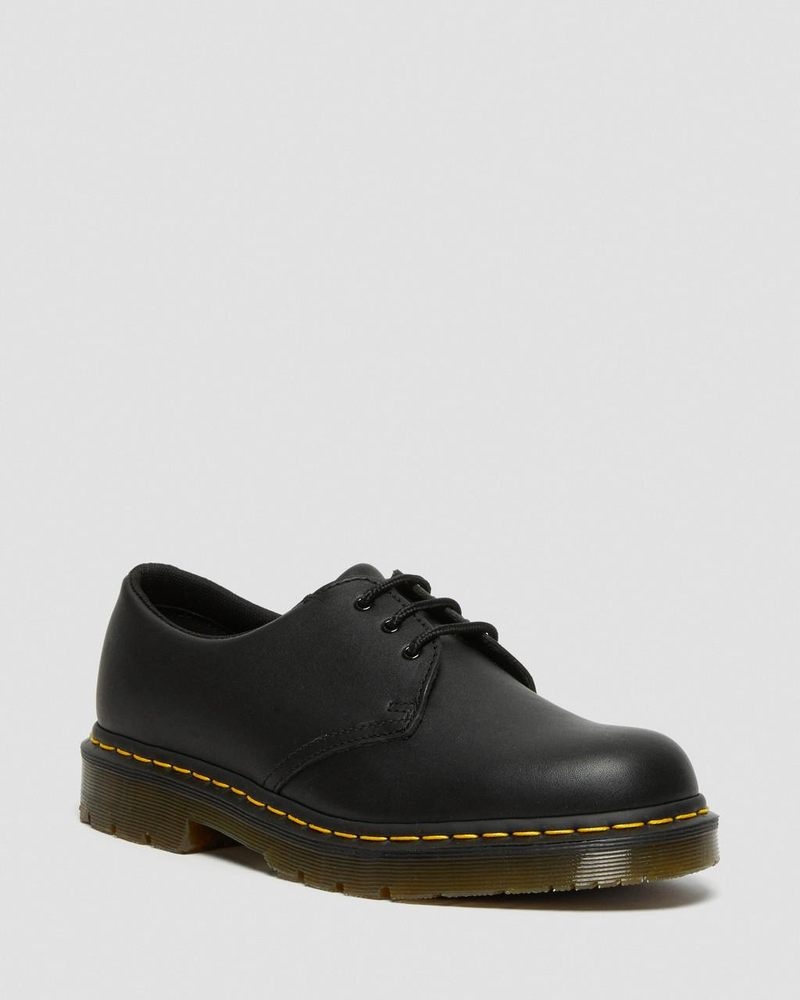 Zapatos Dr Martens 1461 Slip Resistant Cuero Oxford Shoes (Industrial Full Grain) Negras | XO18-T7OP