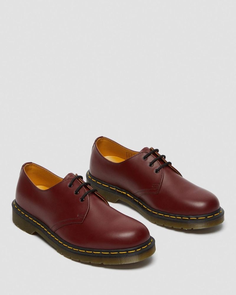 Zapatos Dr Martens 1461 Smooth Cuero Oxford Shoes (Smooth Cuero) Rojas | TE31-G7KA