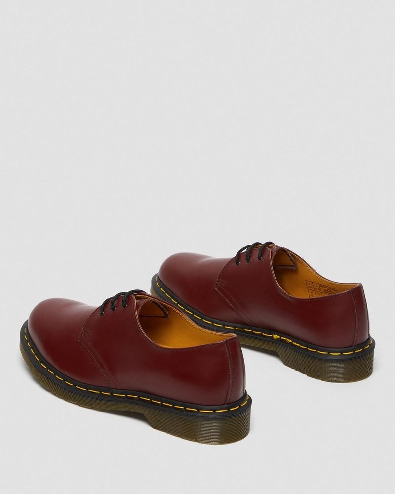 Zapatos Dr Martens 1461 Smooth Cuero Oxford Shoes (Smooth Cuero) Rojas | TE31-G7KA