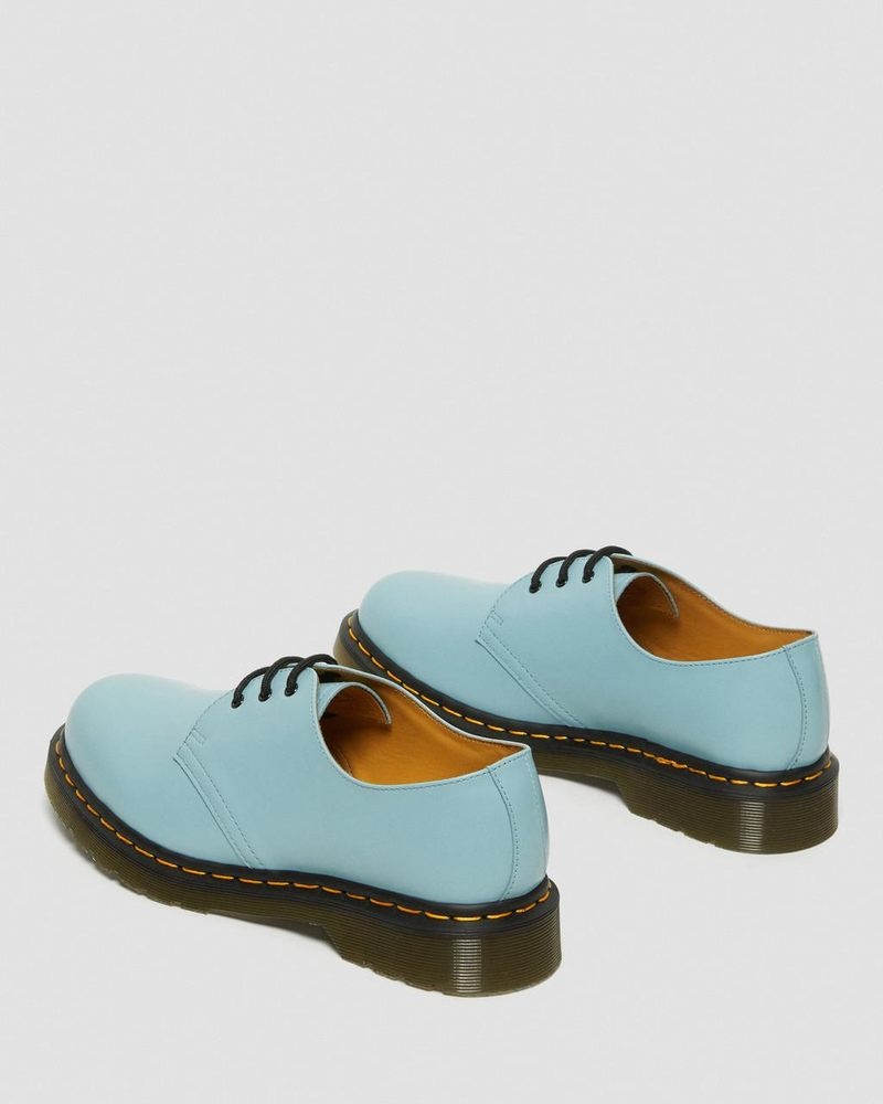 Zapatos Dr Martens 1461 Smooth Cuero Oxford Shoes (Smooth Cuero) Azules | XE73-K9ZO