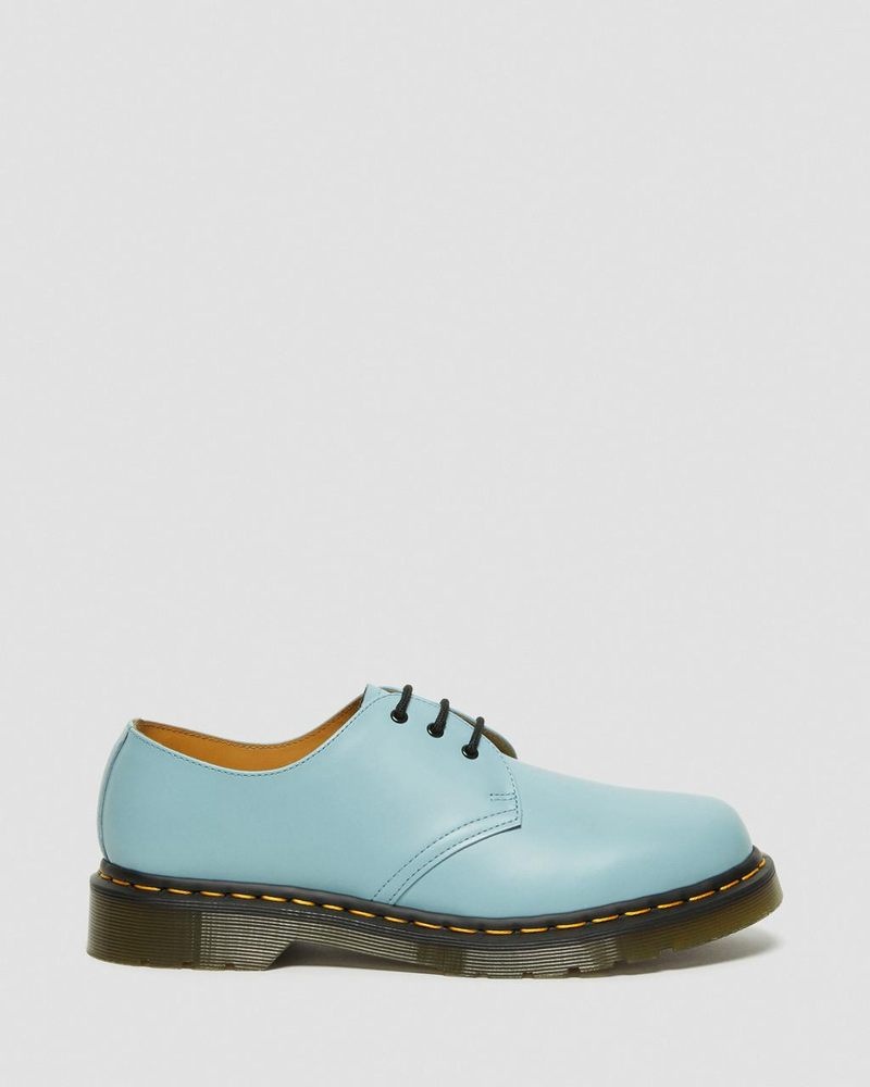 Zapatos Dr Martens 1461 Smooth Cuero Oxford Shoes (Smooth Cuero) Azules | XE73-K9ZO