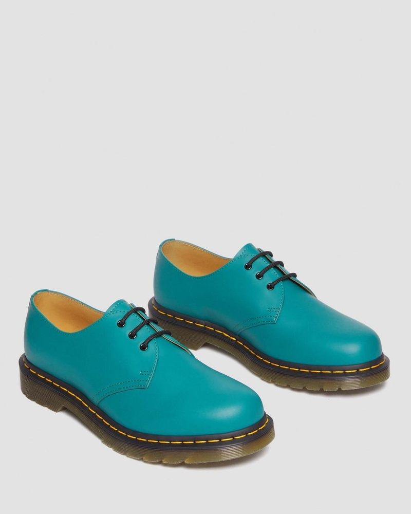 Zapatos Dr Martens 1461 Smooth Cuero Oxford Shoes (Smooth Cuero) Verde | ET36-W5BX