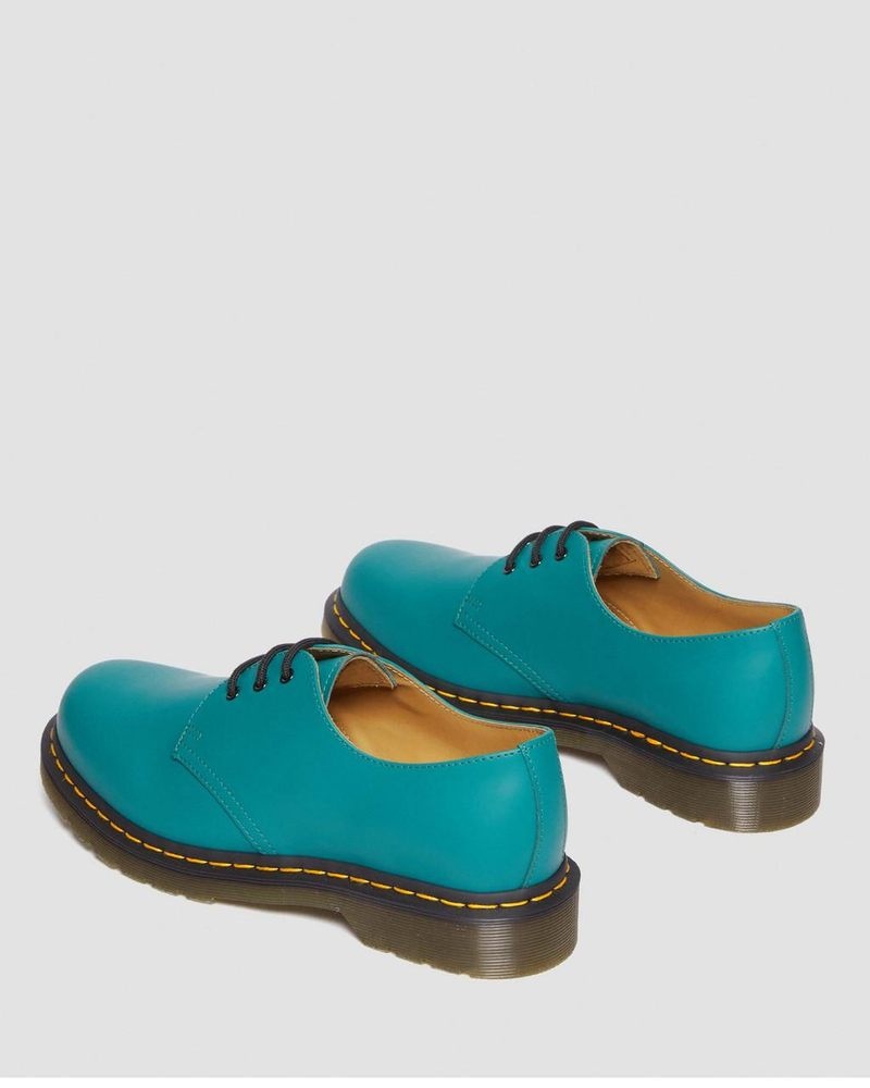 Zapatos Dr Martens 1461 Smooth Cuero Oxford Shoes (Smooth Cuero) Verde | ET36-W5BX