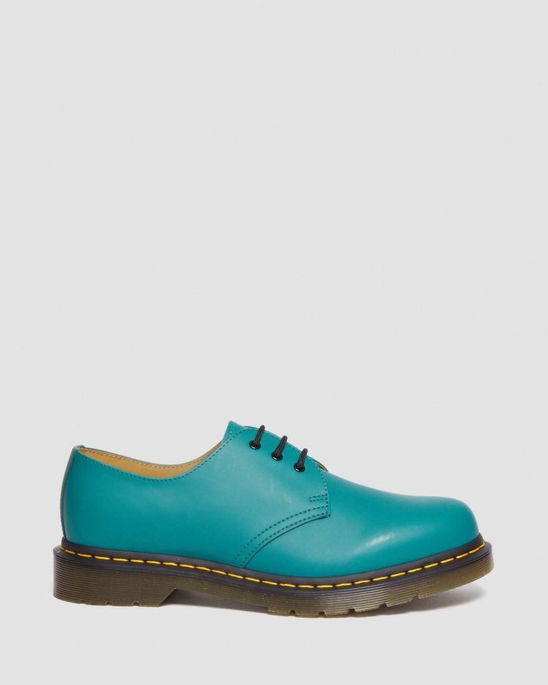 Zapatos Dr Martens 1461 Smooth Cuero Oxford Shoes (Smooth Cuero) Verde | ET36-W5BX