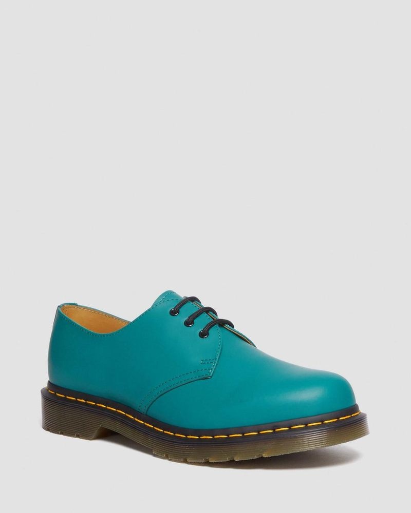 Zapatos Dr Martens 1461 Smooth Cuero Oxford Shoes (Smooth Cuero) Verde | ET36-W5BX