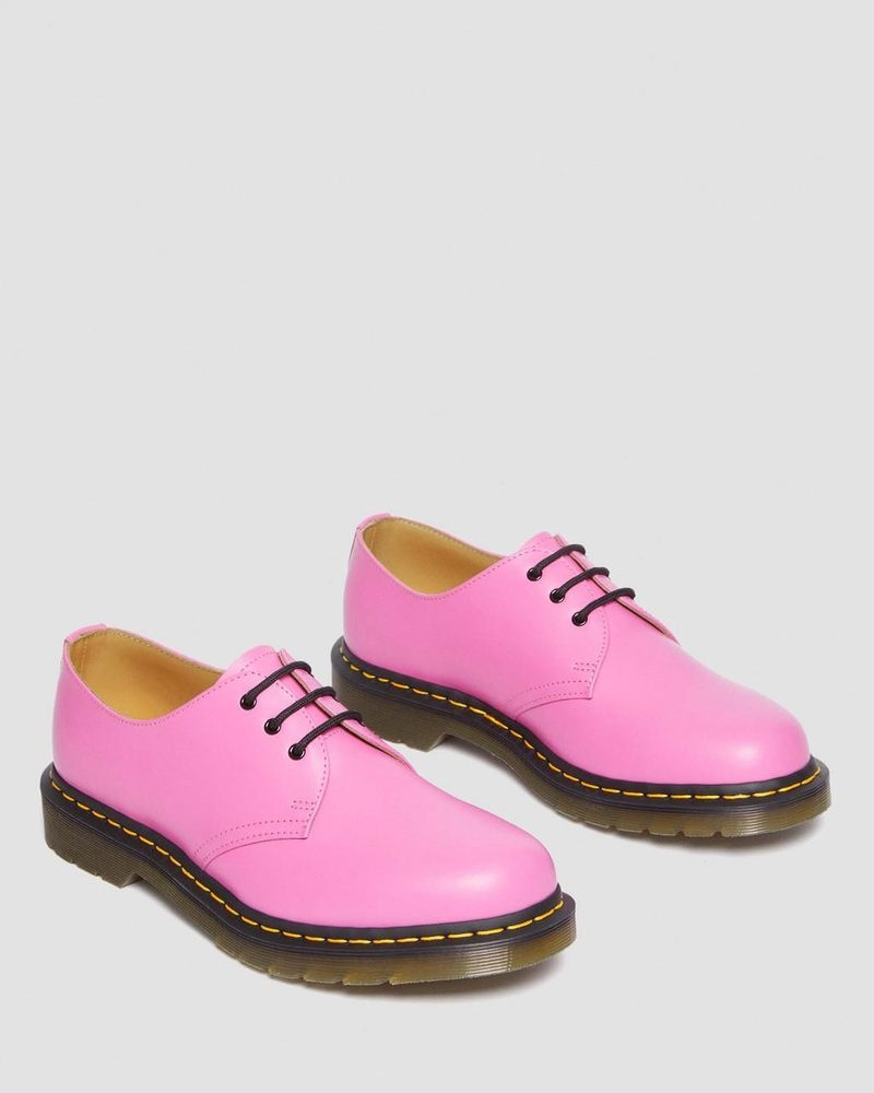 Zapatos Dr Martens 1461 Smooth Cuero Oxford Shoes (Smooth Cuero) Rosas | QF37-R3JV