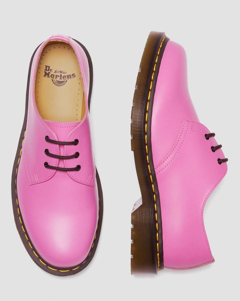 Zapatos Dr Martens 1461 Smooth Cuero Oxford Shoes (Smooth Cuero) Rosas | QF37-R3JV