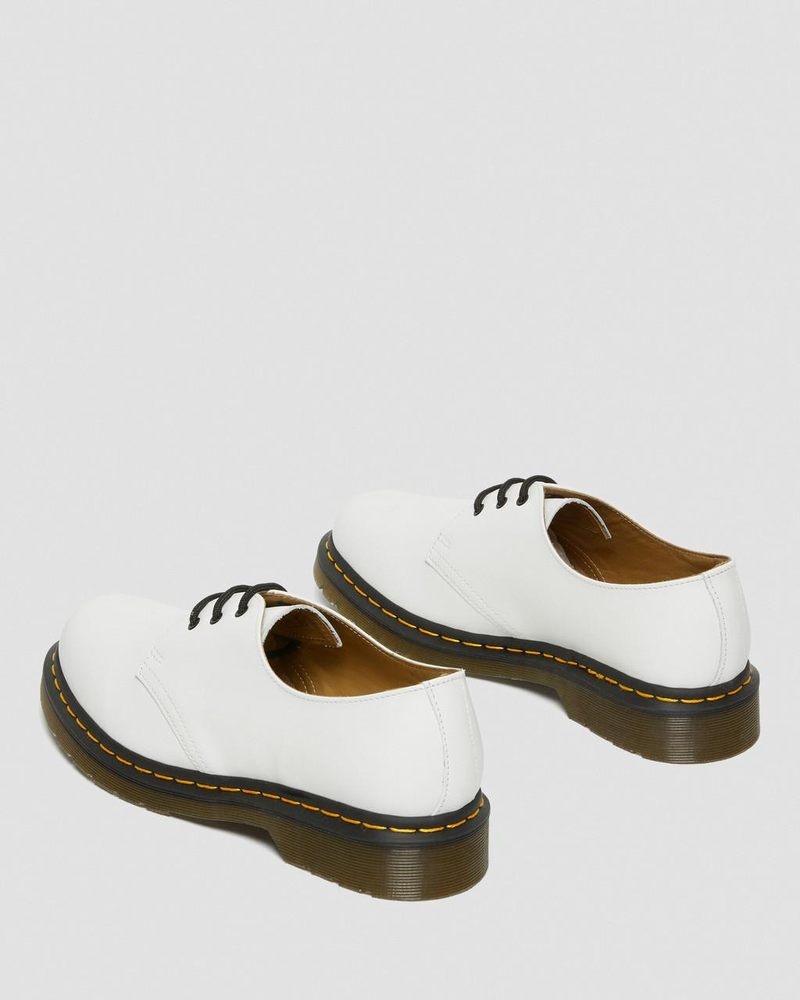 Zapatos Dr Martens 1461 Smooth Cuero Oxford Shoes (Smooth Cuero) Blancas | DT15-A8DA