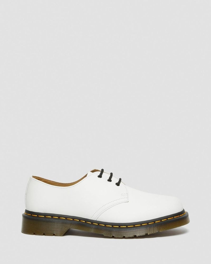 Zapatos Dr Martens 1461 Smooth Cuero Oxford Shoes (Smooth Cuero) Blancas | DT15-A8DA