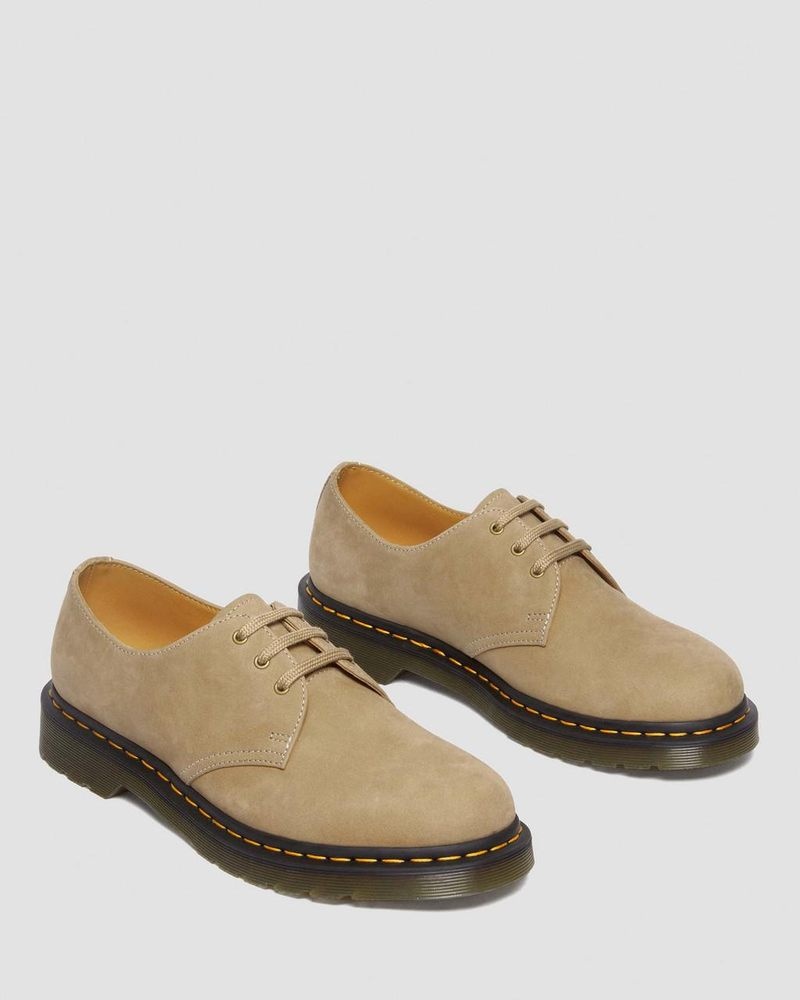 Zapatos Dr Martens 1461 Tumbled Nubuck Cuero Oxford Shoes (Tumbled Nubuck) Savannah Tan | JB71-U1LZ