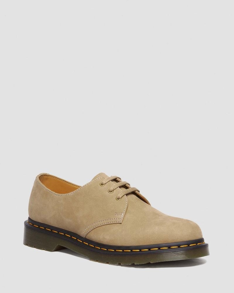 Zapatos Dr Martens 1461 Tumbled Nubuck Cuero Oxford Shoes (Tumbled Nubuck) Savannah Tan | JB71-U1LZ