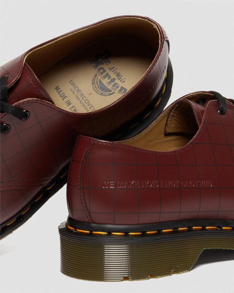 Zapatos Dr Martens 1461 Undercover Made in England Cuero Oxford Shoes (Smooth Cuero) Rojas | PA91-L6HY